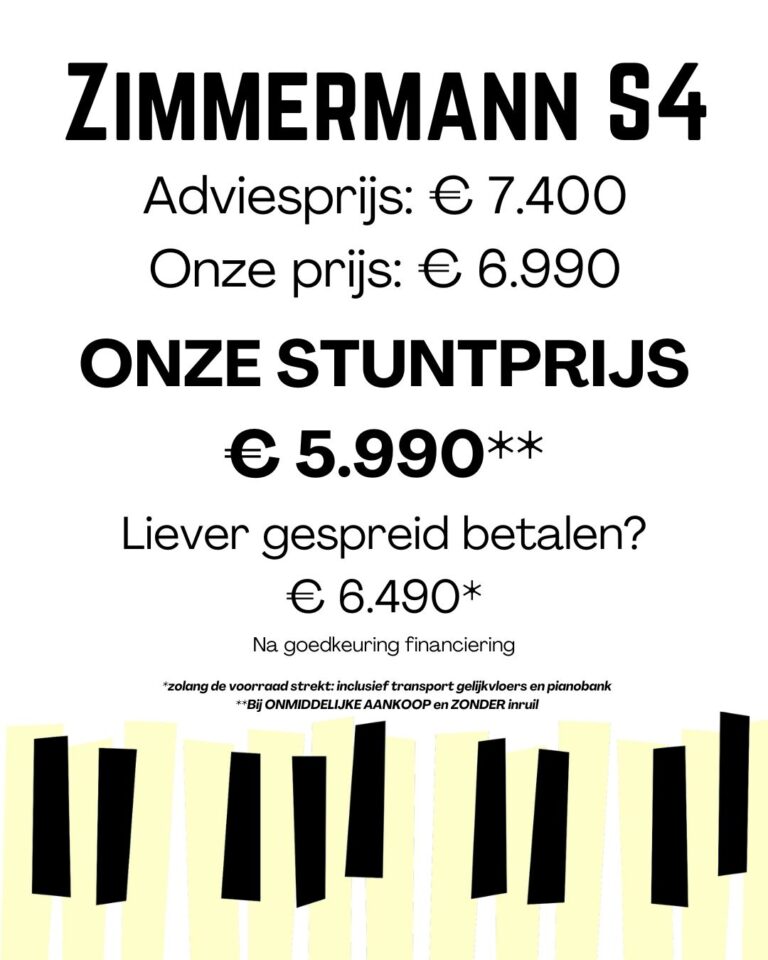 ACTIE STUNT Zimmermann S4 piano